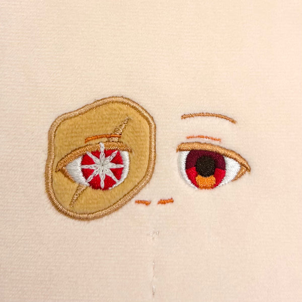 蓄光刺繍作品