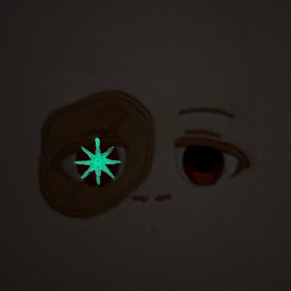蓄光刺繍作品